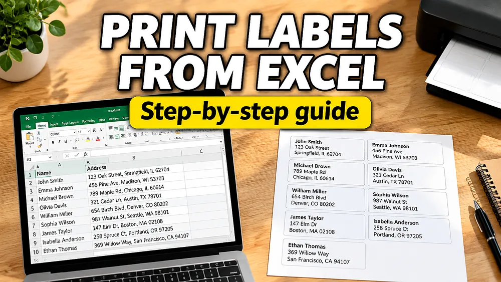 How to Print Avery Labels from Excel on Mac Without Microsoft Word