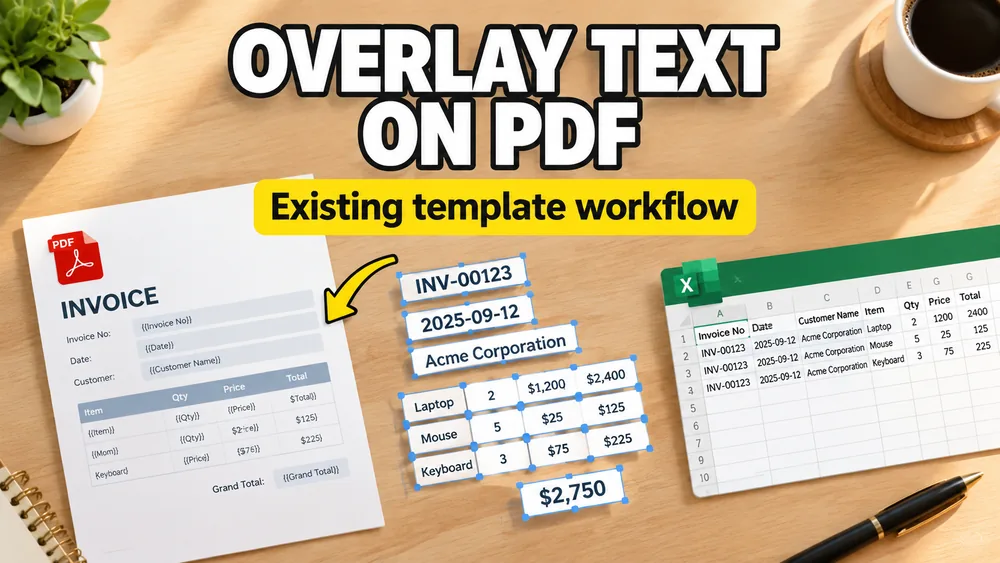 How to Overlay Text on an Existing PDF Template
