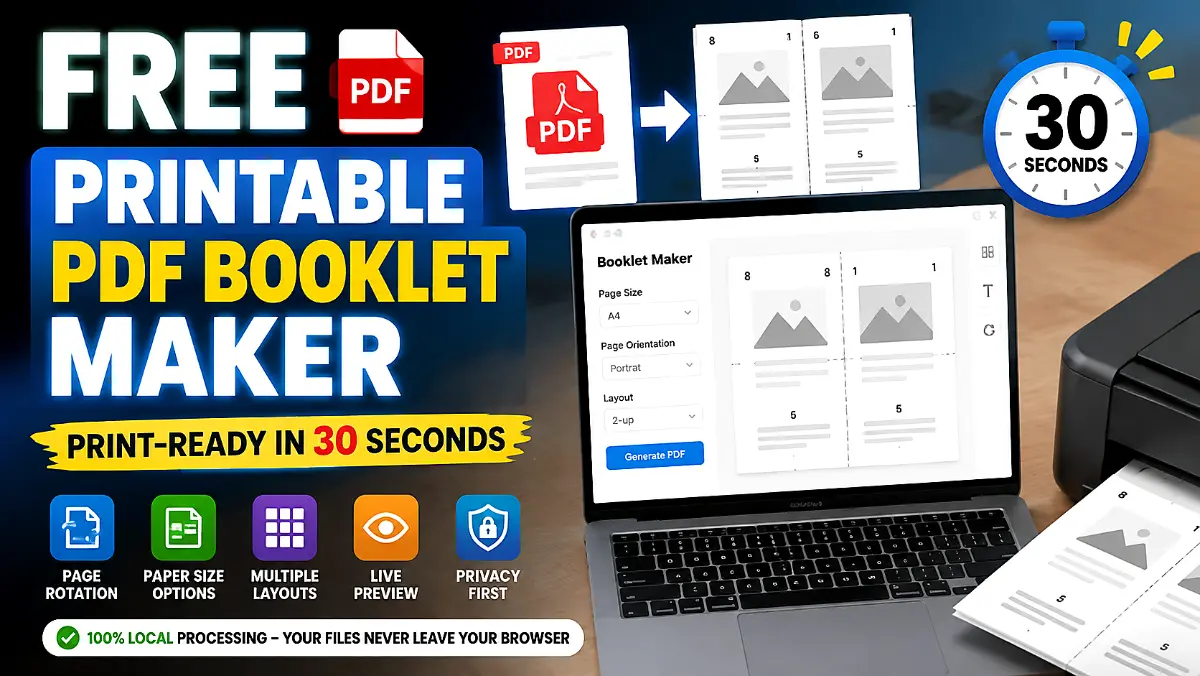 Print a PDF as a folded booklet