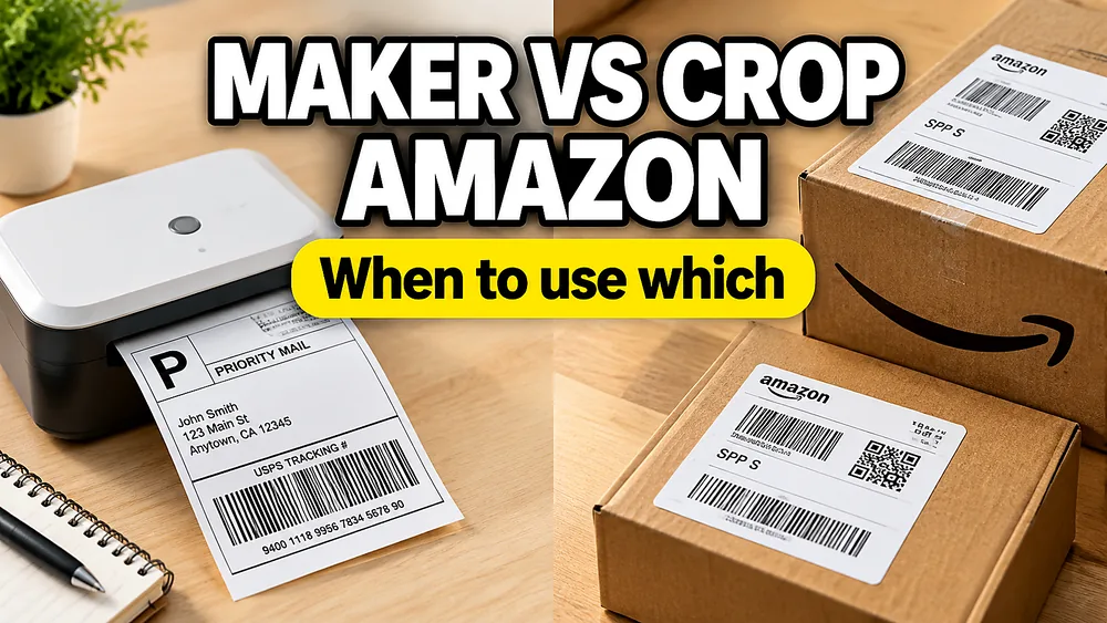When to Use Shipping Label Maker vs Cropping Amazon Labels