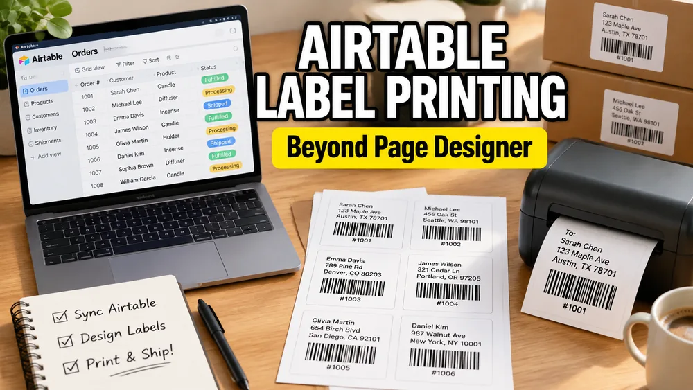 Airtable Page Designer Alternatives for Printing Labels
