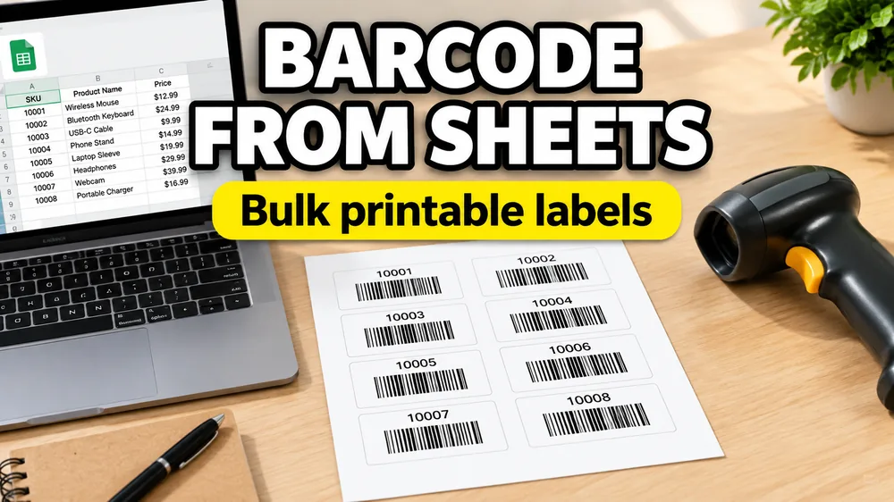 How to Create Barcode Labels from Google Sheets