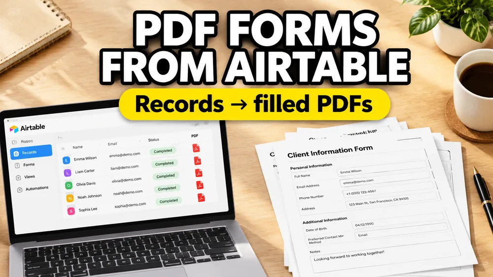 How to Fill PDF Forms from Airtable