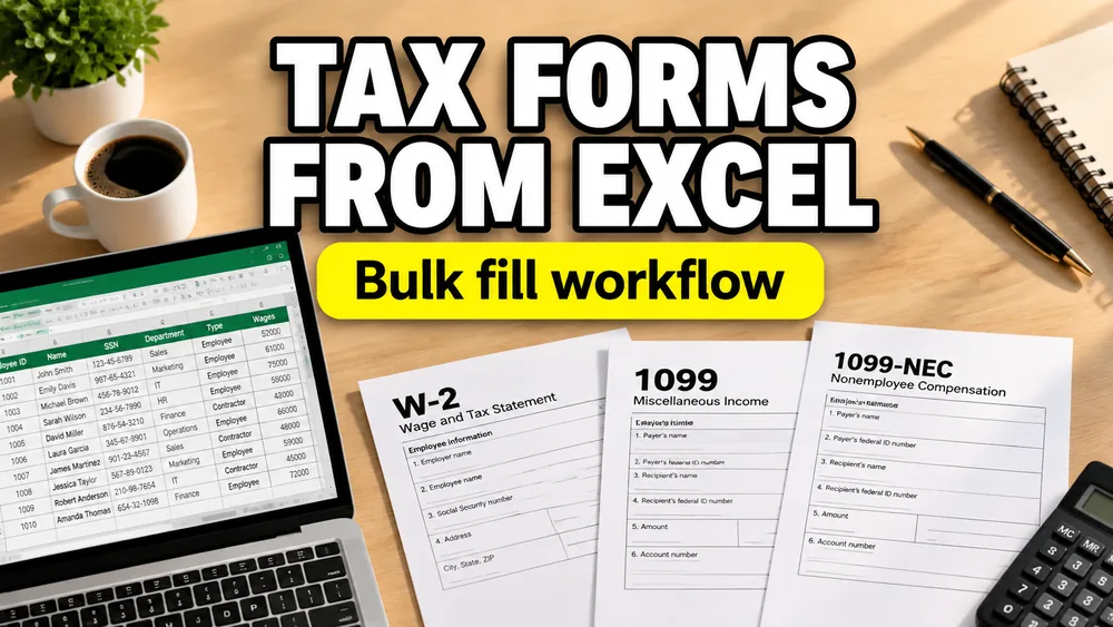 How to Fill Tax Forms in Bulk from Excel
