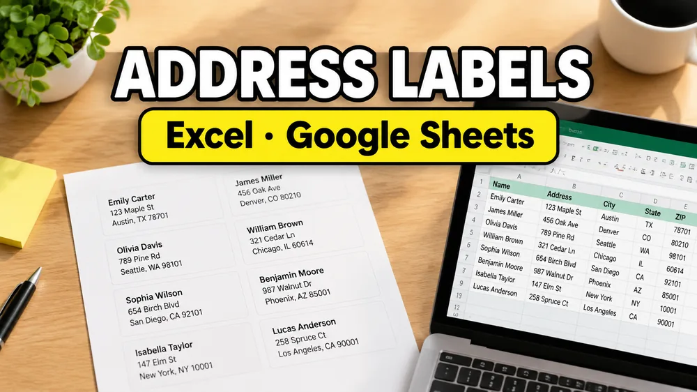 Etiketten aus Excel drucken – Schritt-für-Schritt-Anleitung für Zweckform & Avery