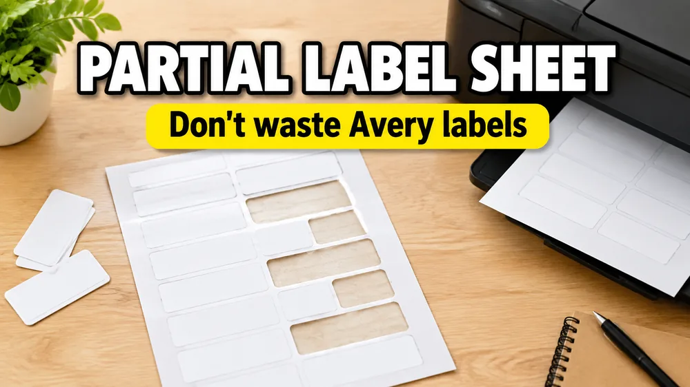 How to Print on a Partially Used Label Sheet Without Wasting Avery Labels