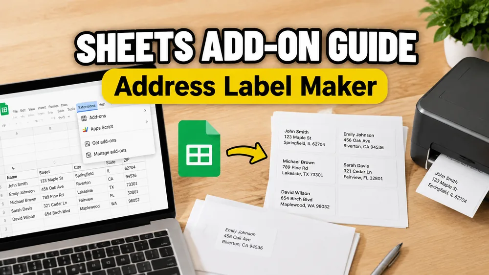 How to Use Address Label Maker in Google Sheets