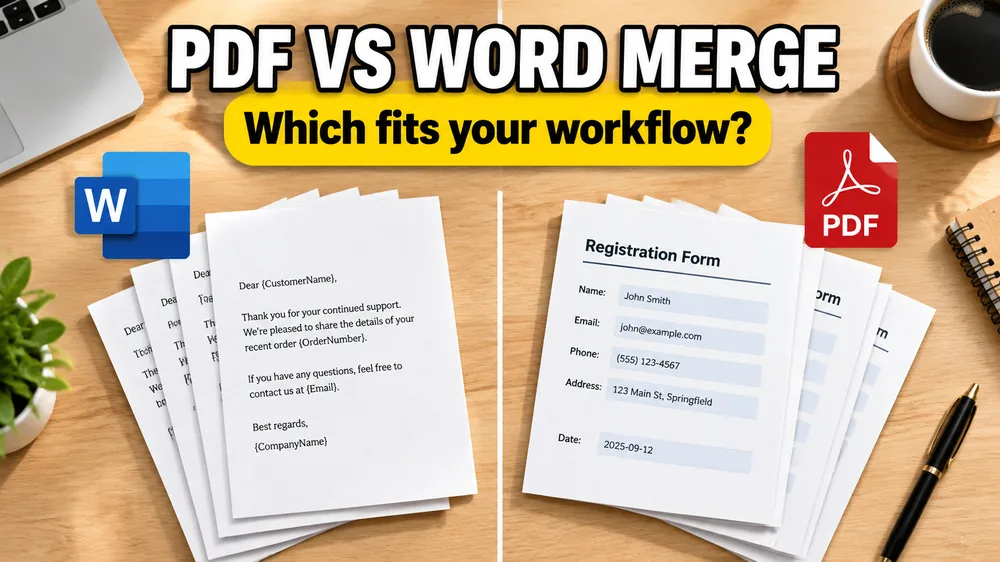 PDF Mail Merge vs Word Mail Merge: Which Fits Your Workflow?