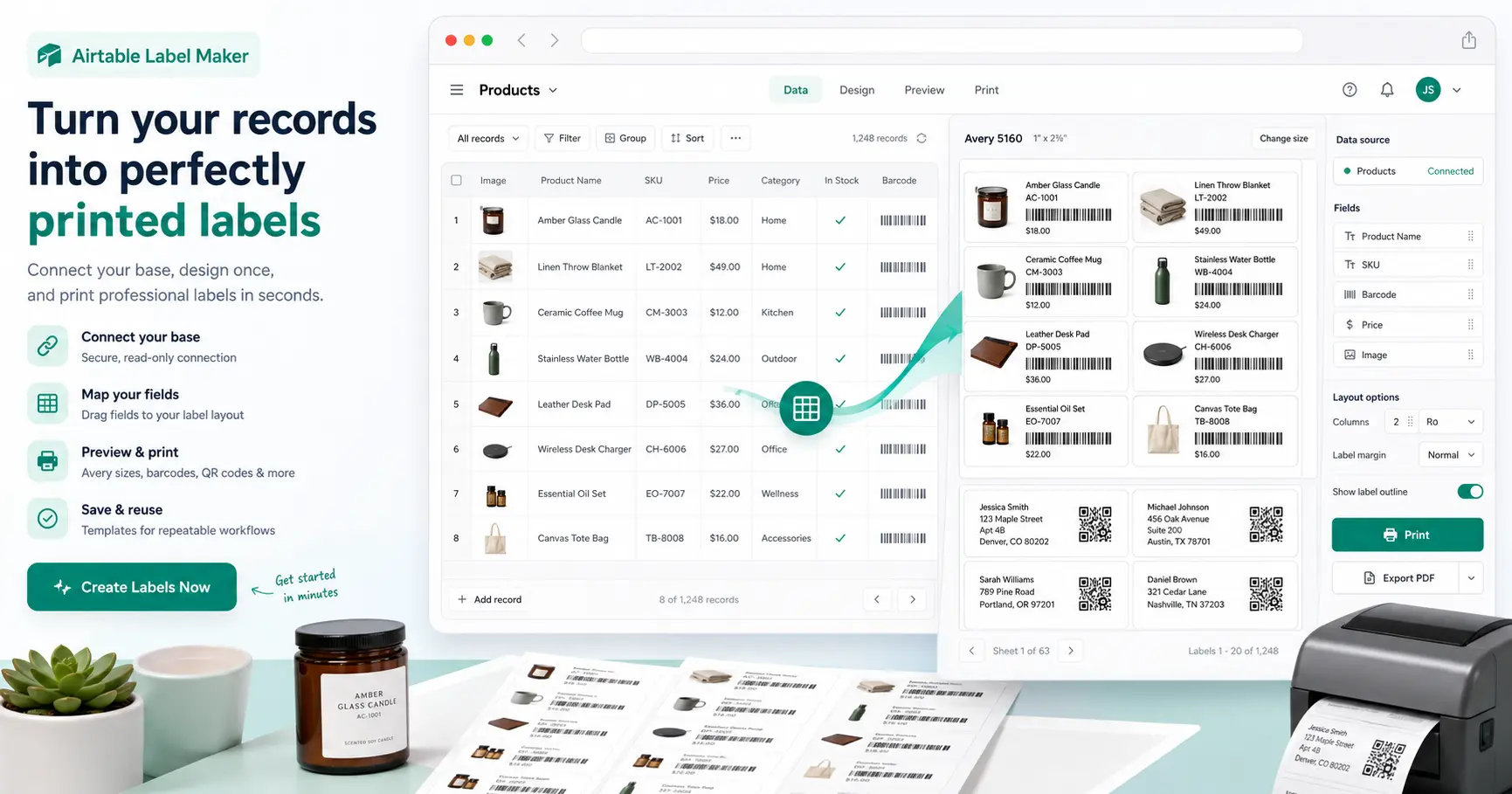 Airtable Page Designer Alternatives for Printing Labels